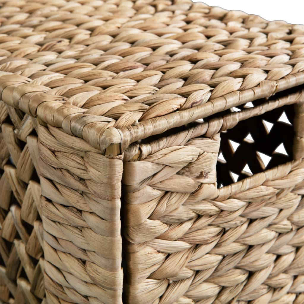 vidaXL Storage Unit with 5 Baskets 25.5x37x100 cm Water Hyacinth
