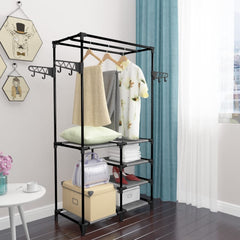 Clothes Rack Steel and Non-woven Fabric 87x44x158 cm