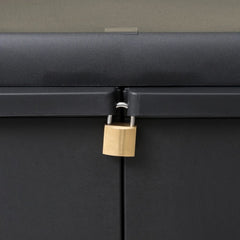 vidaXL Garden Storage Cabinet with 1 Shelf Black