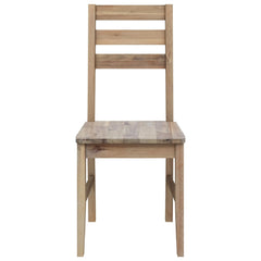 vidaXL Dining Chairs 2 pcs Solid Acacia Wood