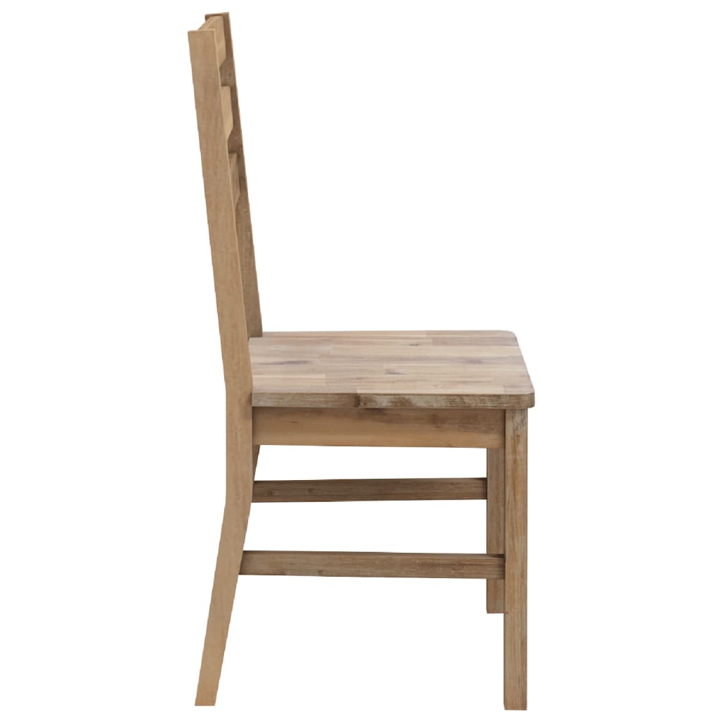 vidaXL Dining Chairs 2 pcs Solid Acacia Wood