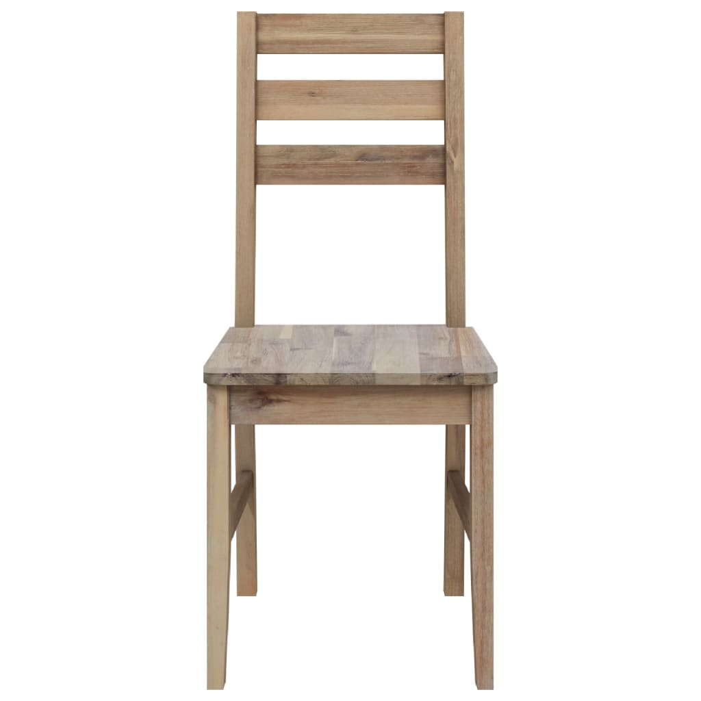 vidaXL Dining Chairs 4 pcs Solid Acacia Wood