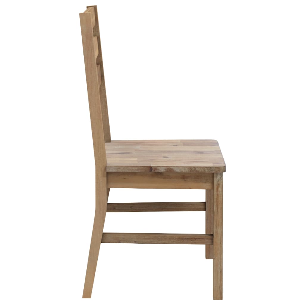 vidaXL Dining Chairs 4 pcs Solid Acacia Wood