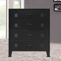 Chest of Drawers Metal Industrial Style 78x40x93 cm