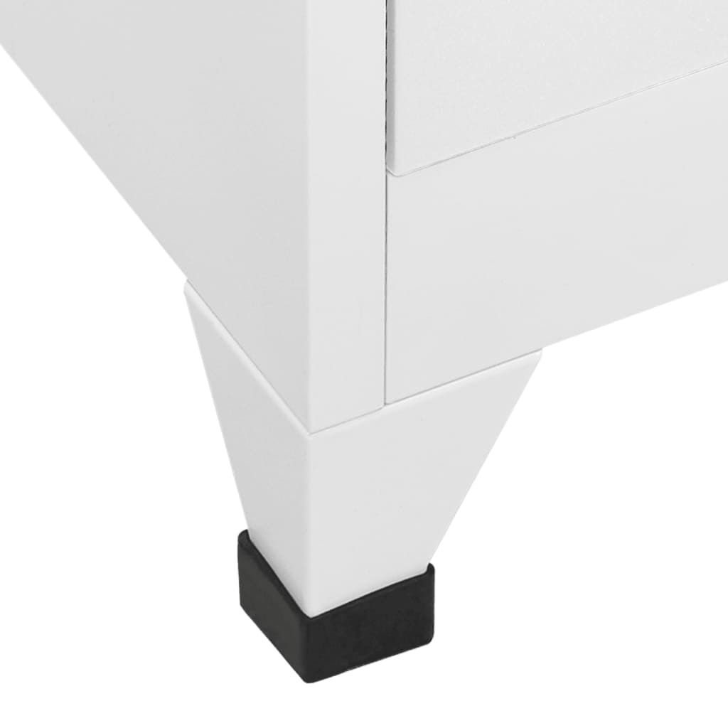 vidaXL Locker Cabinet with 18 Compartments Metal 90x40x180 cm