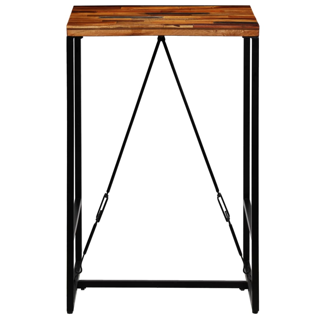 vidaXL Bar Table Solid Reclaimed Wood 70x70x106 cm