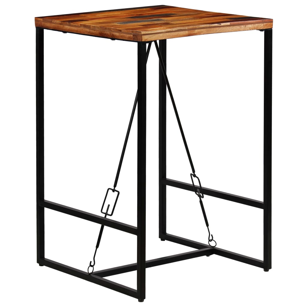 vidaXL Bar Table Solid Reclaimed Wood 70x70x106 cm