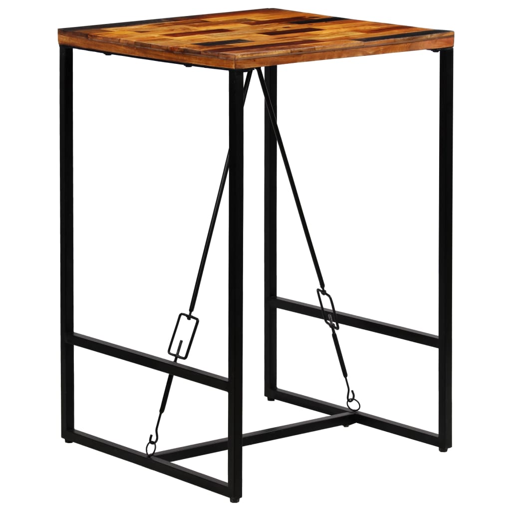 vidaXL Bar Table Solid Reclaimed Wood 70x70x106 cm