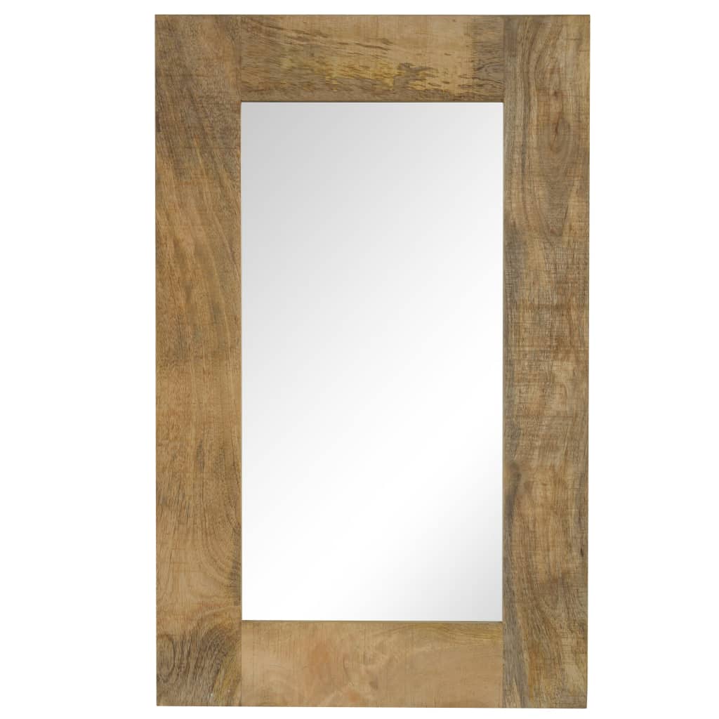 vidaXL Mirror Solid Mango Wood 50x110 cm