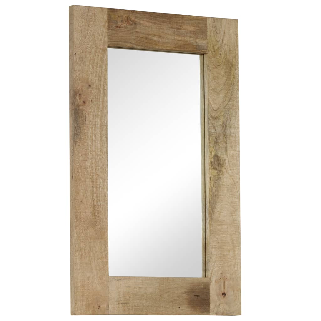 vidaXL Mirror Solid Mango Wood 50x110 cm