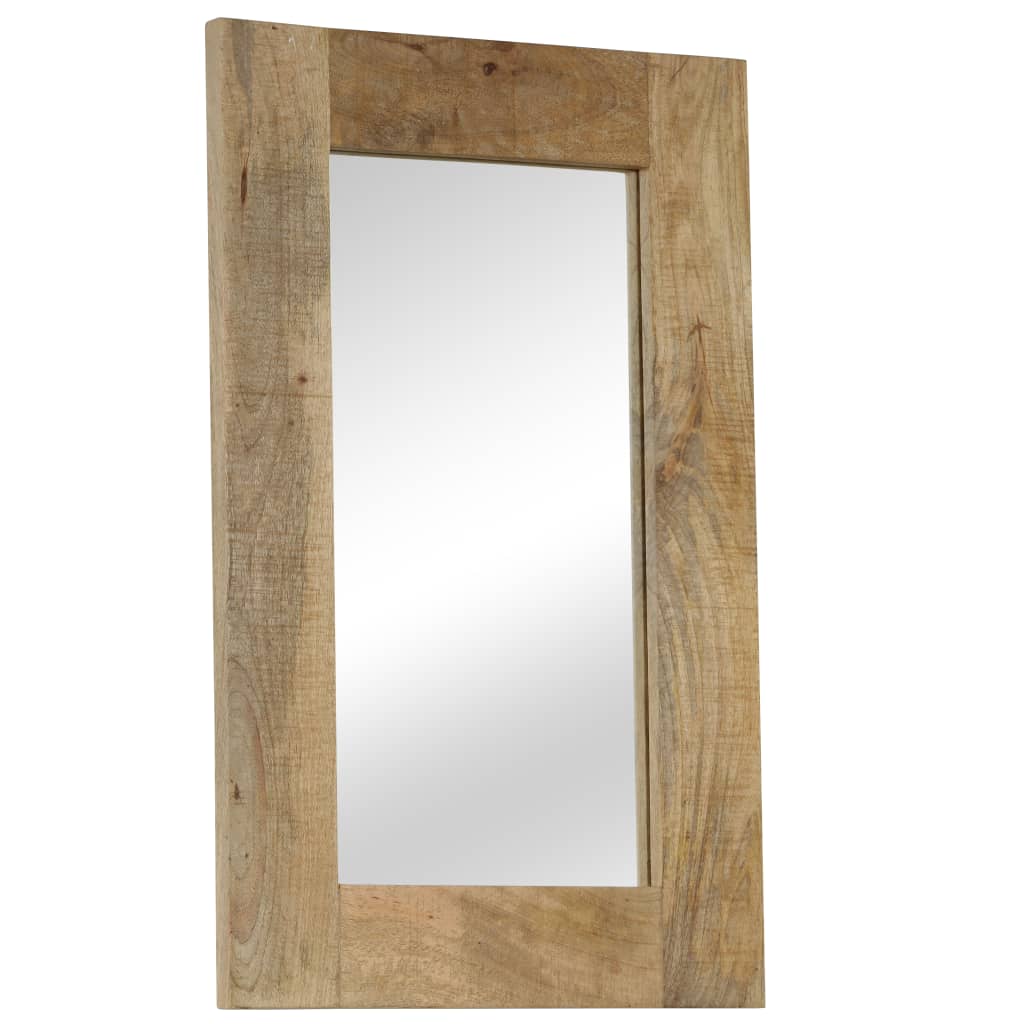 vidaXL Mirror Solid Mango Wood 50x110 cm