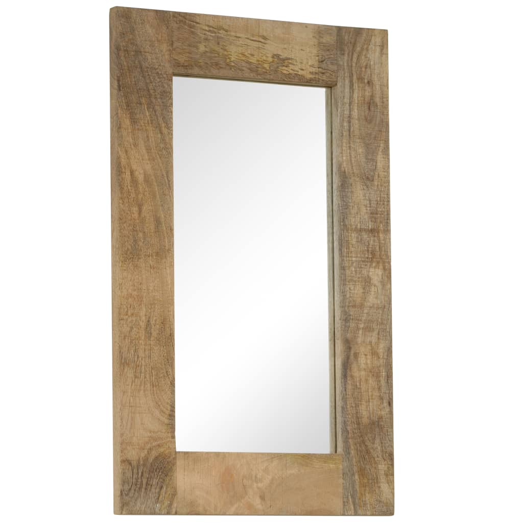 vidaXL Mirror Solid Mango Wood 50x110 cm