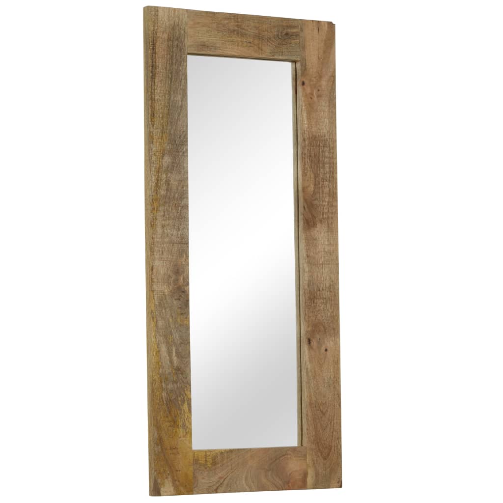 vidaXL Mirror Solid Mango Wood 50x110 cm