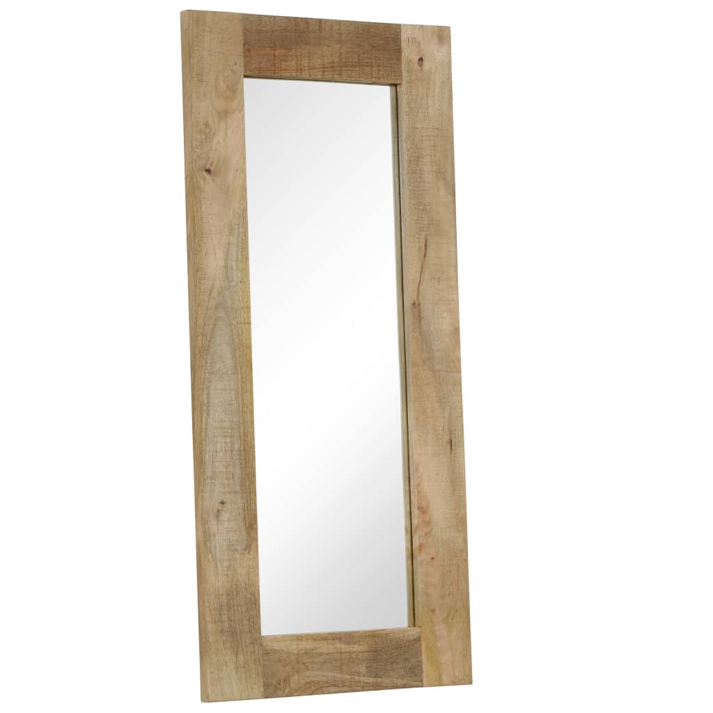 vidaXL Mirror Solid Mango Wood 50x110 cm