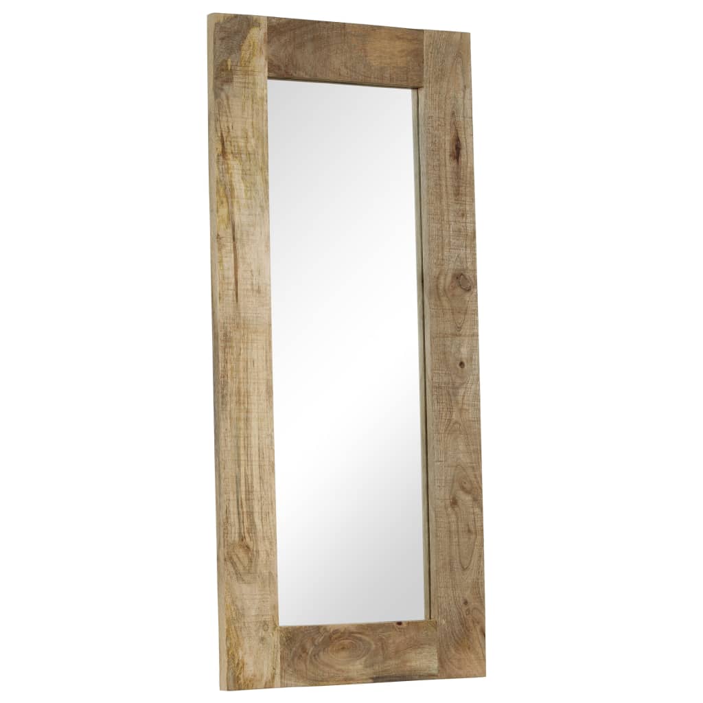 vidaXL Mirror Solid Mango Wood 50x110 cm