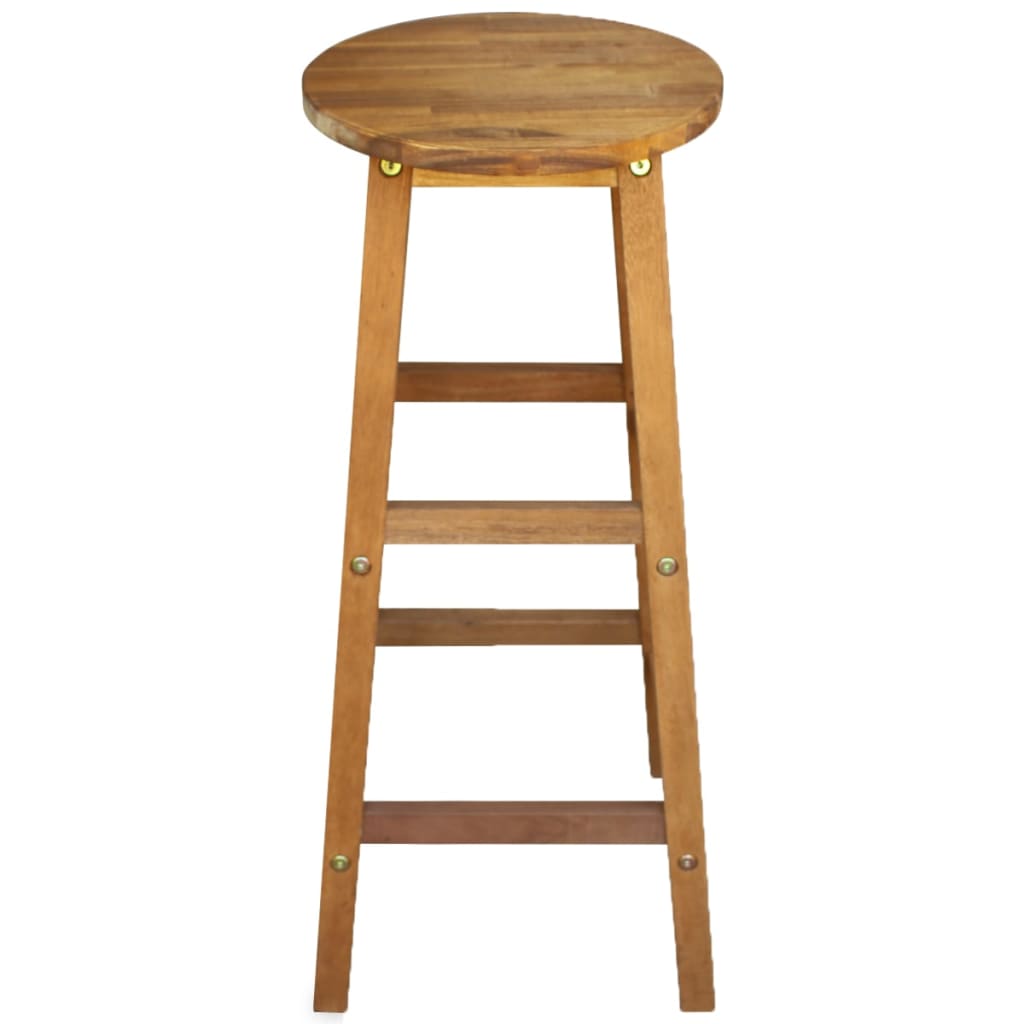 vidaXL Bar Chairs 2 pcs Solid Acacia Wood