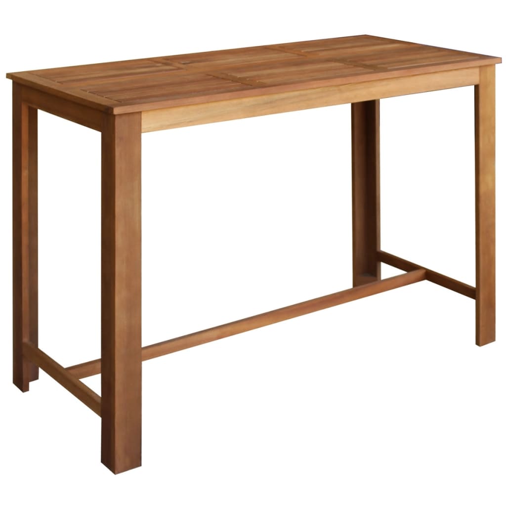 vidaXL Bar Table Solid Acacia Wood 120x60x105 cm