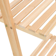 vidaXL Ladder Wall Shelf Cedar Wood 41.5x30x176 cm