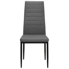 vidaXL Dining Chairs 2 pcs Light Grey Fabric