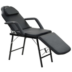 Portable Facial Treatment Chair Faux Leather 185x78x76 cm