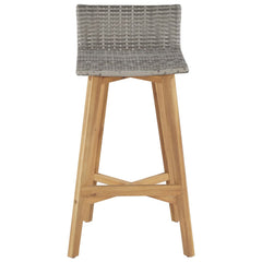 vidaXL Bar Chairs 2 pcs Solid Acacia Wood