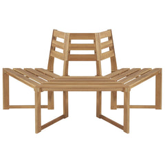 vidaXL Tree Bench Half-hexagonal 160 cm Solid Acacia Wood
