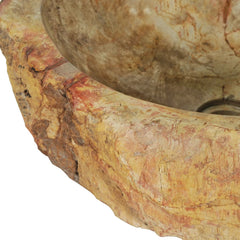 vidaXL Sink 45x35x15 cm Fossil Stone Cream