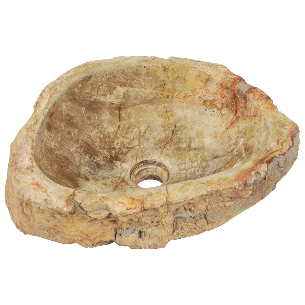 vidaXL Sink 45x35x15 cm Fossil Stone Cream