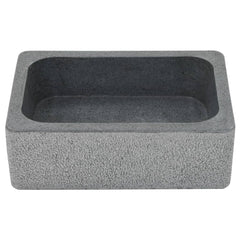 vidaXL Sink 45x30x15 cm Riverstone Black