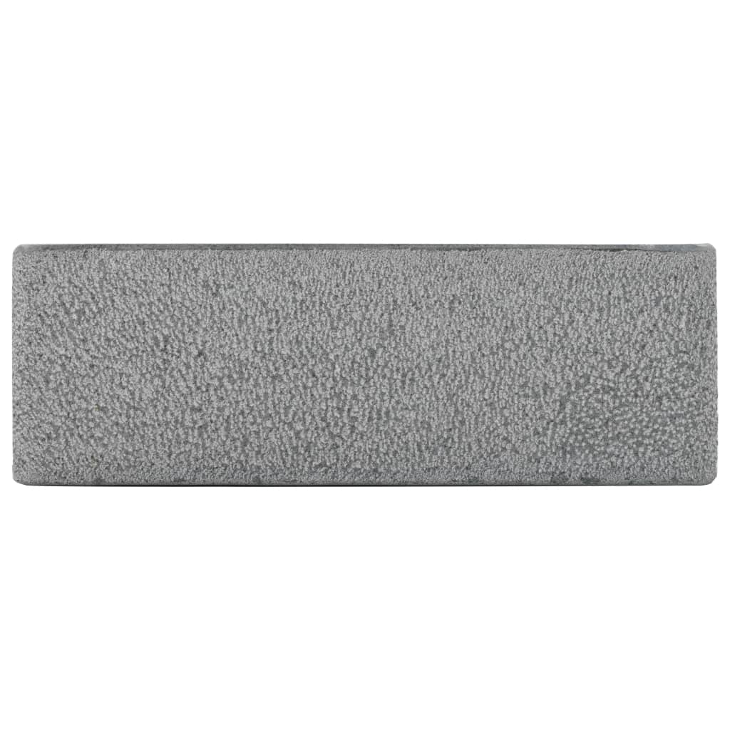 vidaXL Sink 45x30x15 cm Riverstone Black