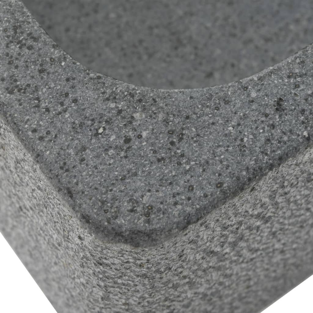 vidaXL Sink 45x30x15 cm Riverstone Black