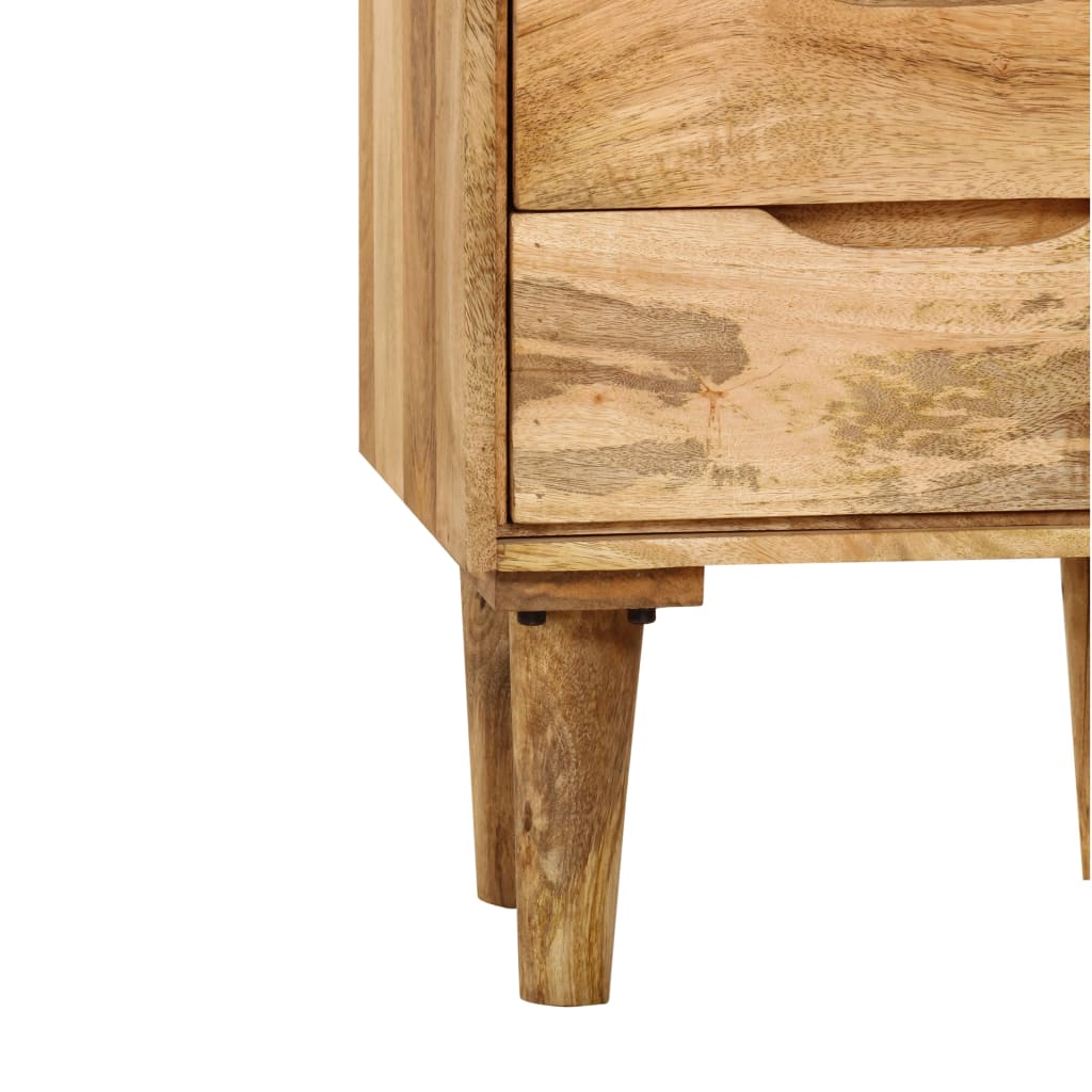 vidaXL Bedside Cabinet Solid Mango Wood 40x30x59.5 cm