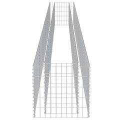 vidaXL Gabion Raised Bed Galvanised Steel 540x50x50 cm