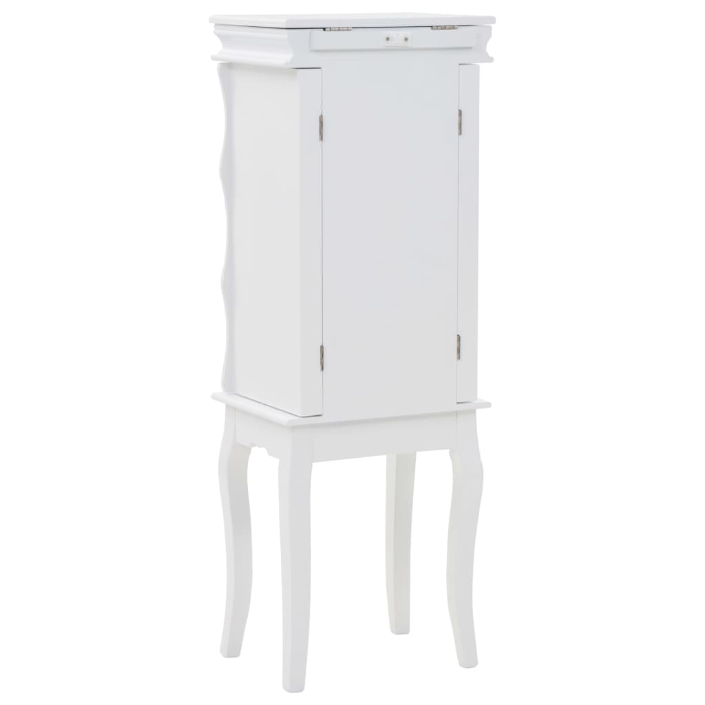 vidaXL Free Standing Jewelery Cabinet White