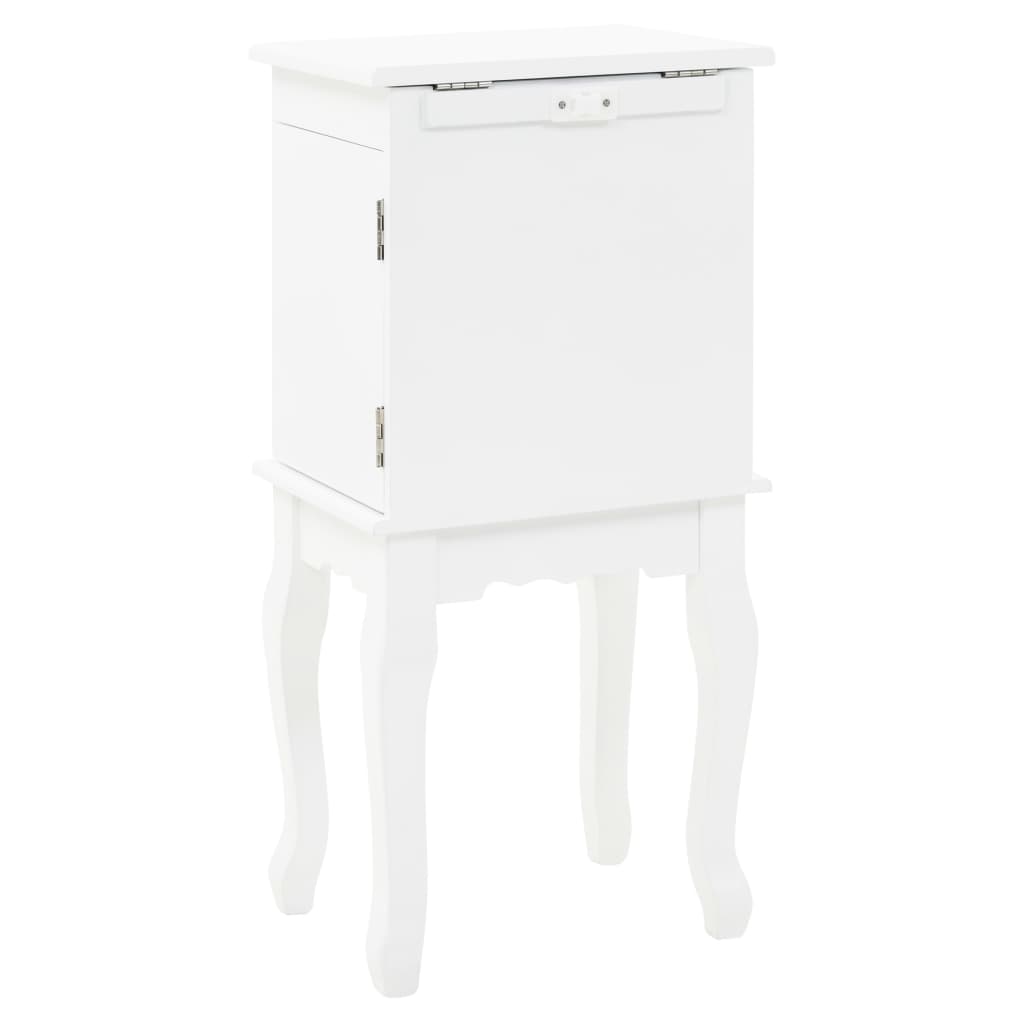 vidaXL Free Standing Jewelery Cabinet White