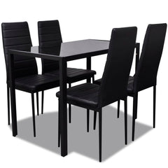 Dining Set 5 Pieces Artificial Leather