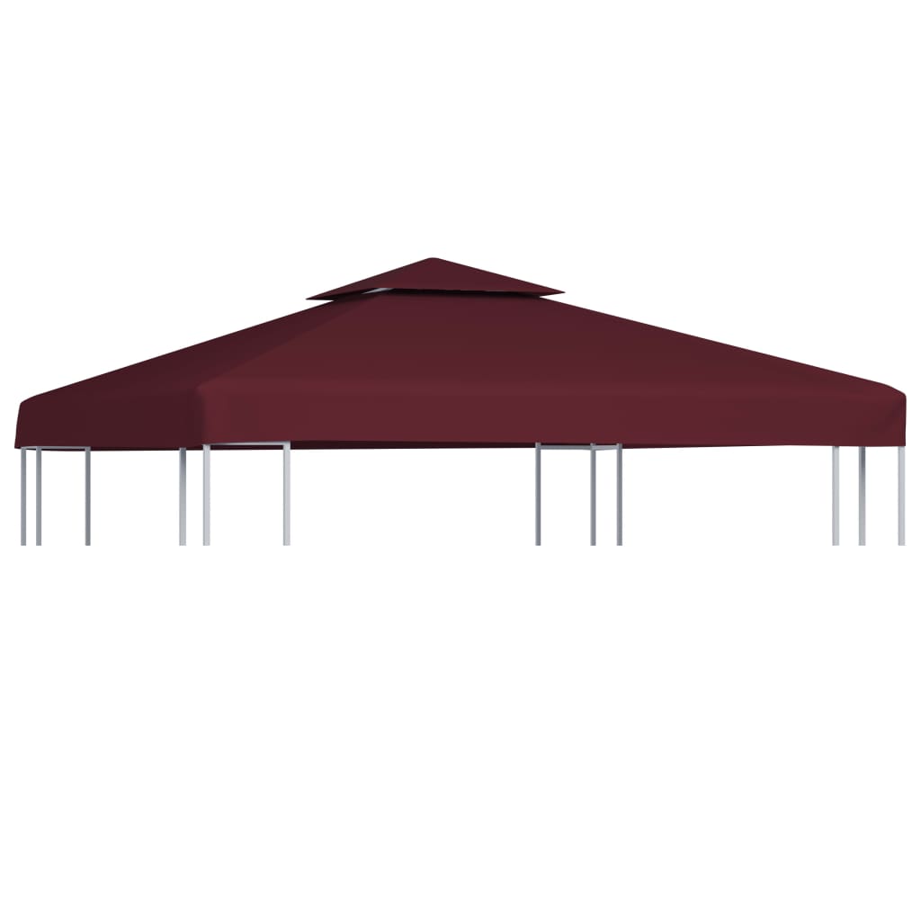 vidaXL 2-Tier Gazebo Top Cover 310 g/m² 4x3 m Brown