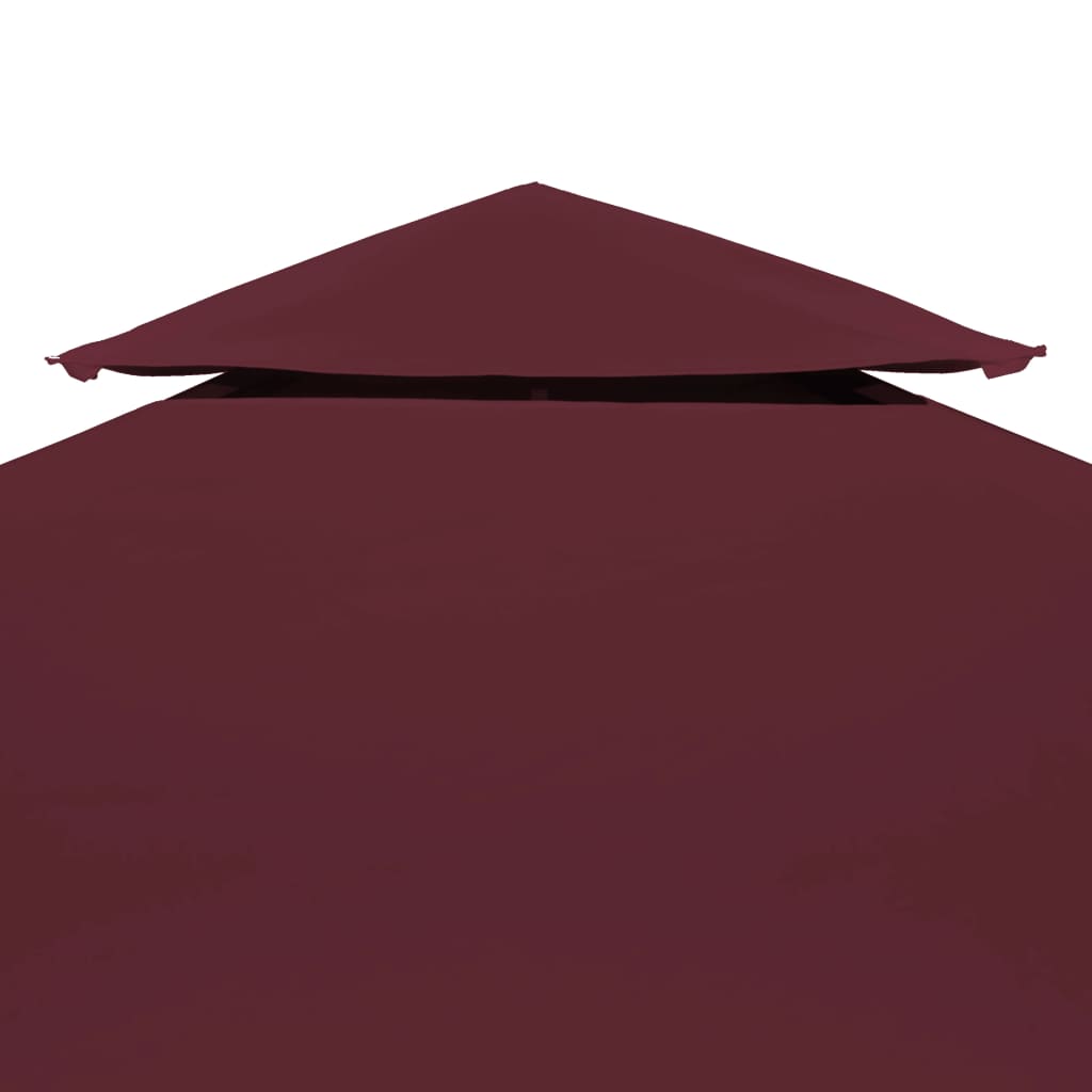 vidaXL 2-Tier Gazebo Top Cover 310 g/m² 4x3 m Brown