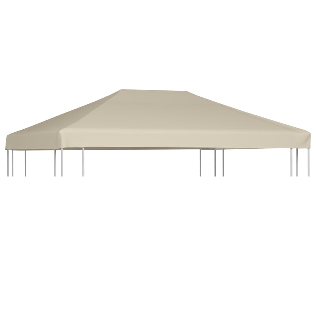 vidaXL Gazebo Top Cover 310 g/m�� 4x3 m Beige