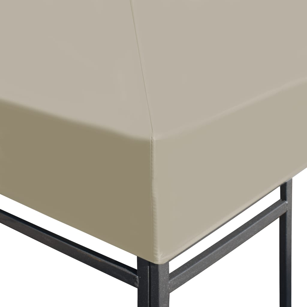 vidaXL Gazebo Top Cover 310 g/m² 4x3 m Beige