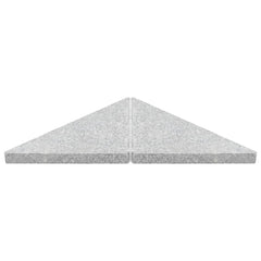 vidaXL Umbrella Weight Plate Granite 15 kg Triangular Grey