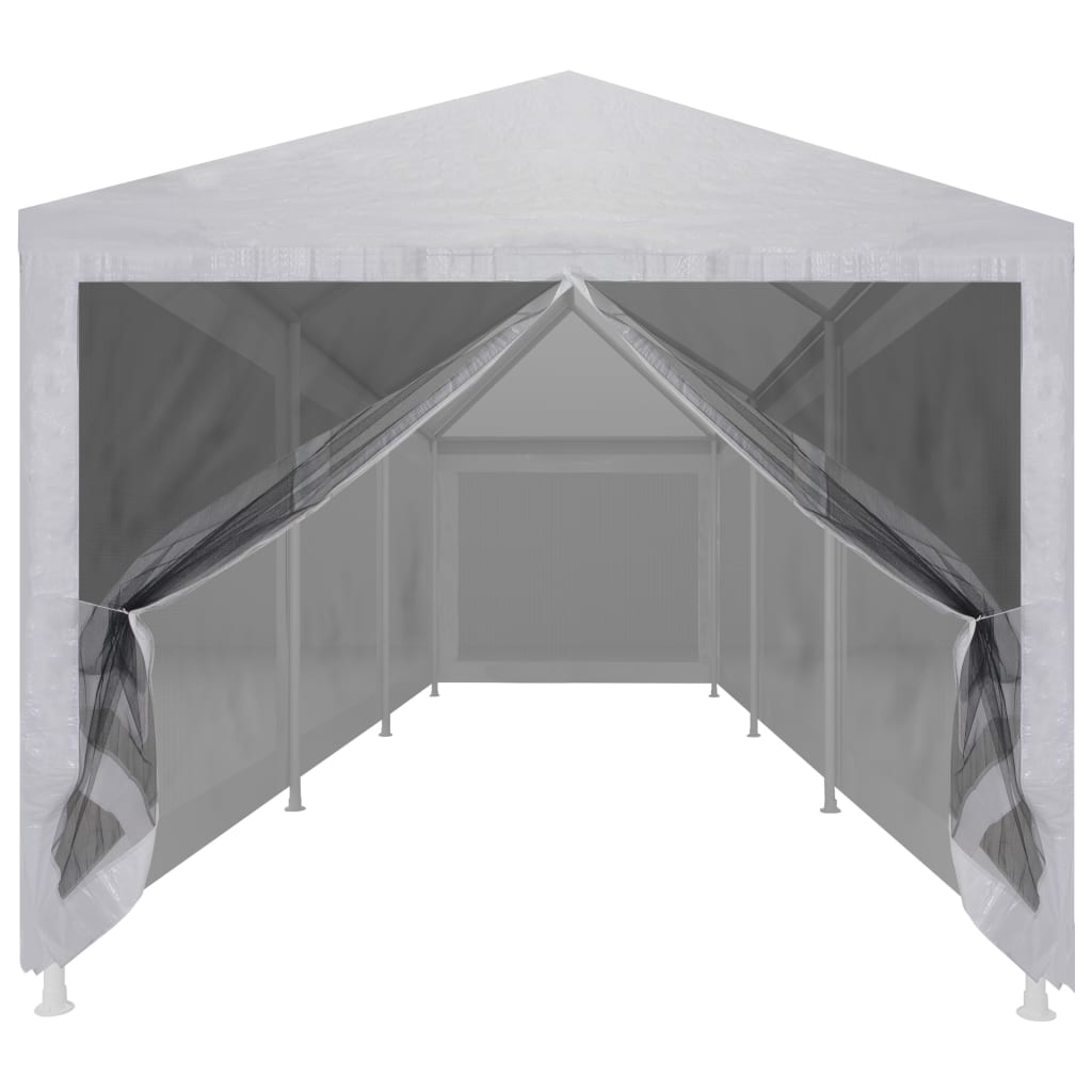 vidaXL Party Tent with 8 Mesh Sidewalls 9x3 m