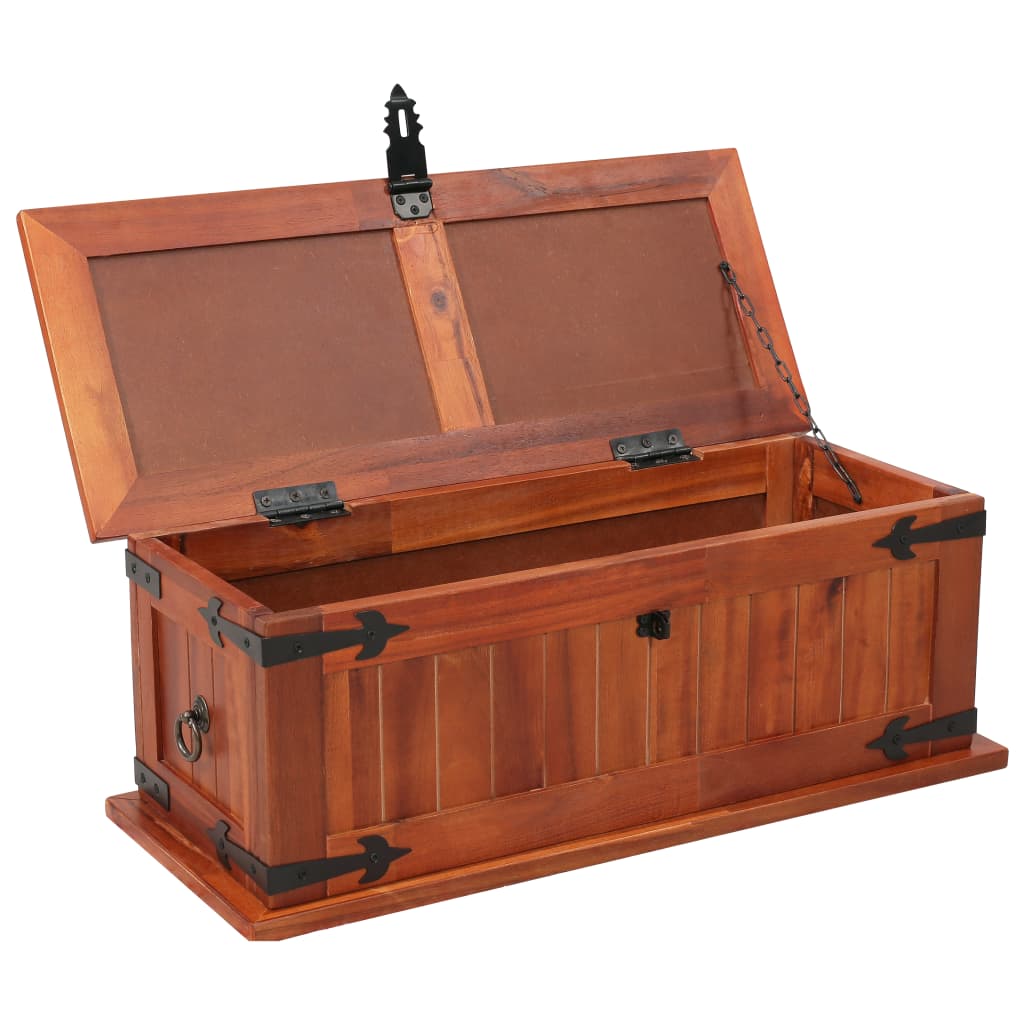 vidaXL Storage Chest 60x25x22 cm Solid Acacia Wood