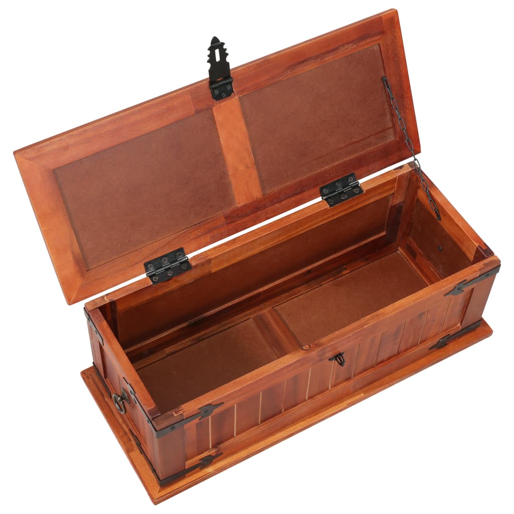 vidaXL Storage Chest 60x25x22 cm Solid Acacia Wood