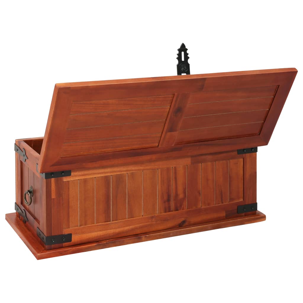 vidaXL Storage Chest 60x25x22 cm Solid Acacia Wood