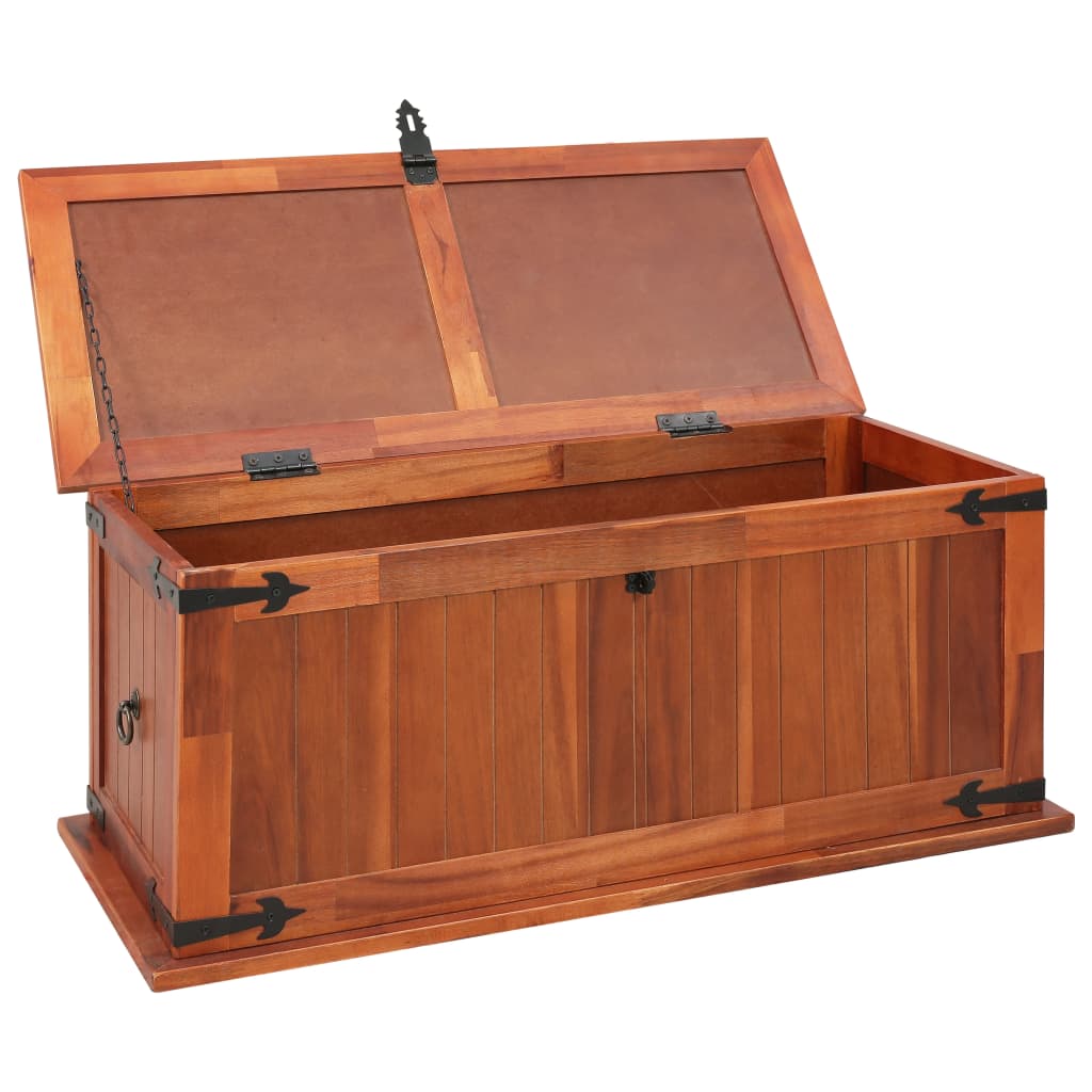 vidaXL Storage Chest 60x25x22 cm Solid Acacia Wood