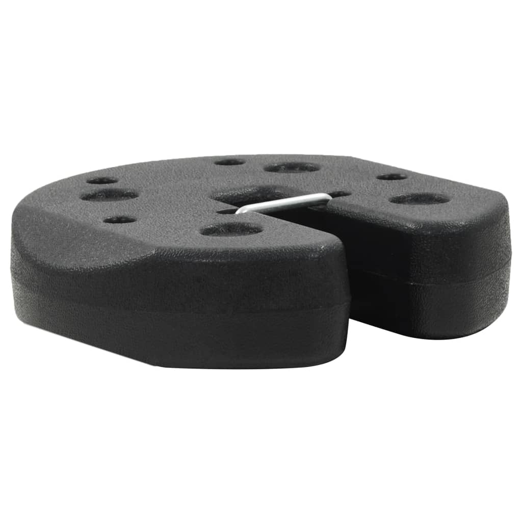 vidaXL Gazebo Weight Plates 4 pcs Black 220x50 mm Concrete