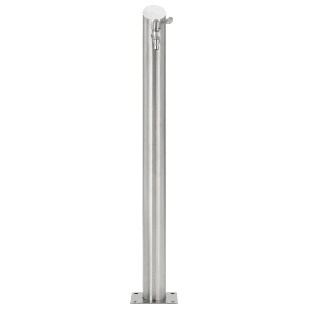 vidaXL Garden Water Column Stainless Steel Round 65 cm