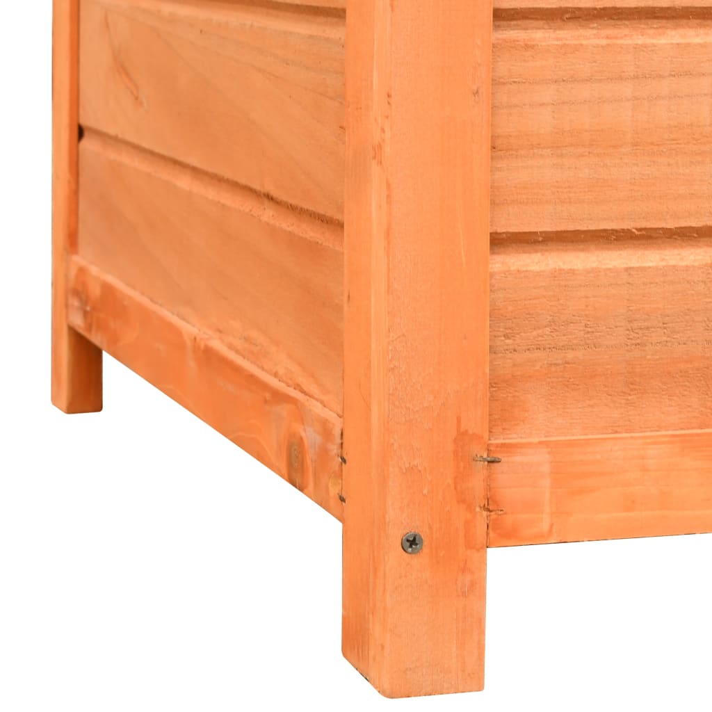 vidaXL Dog Cage Solid Pine & Fir Wood 120x77x86 cm