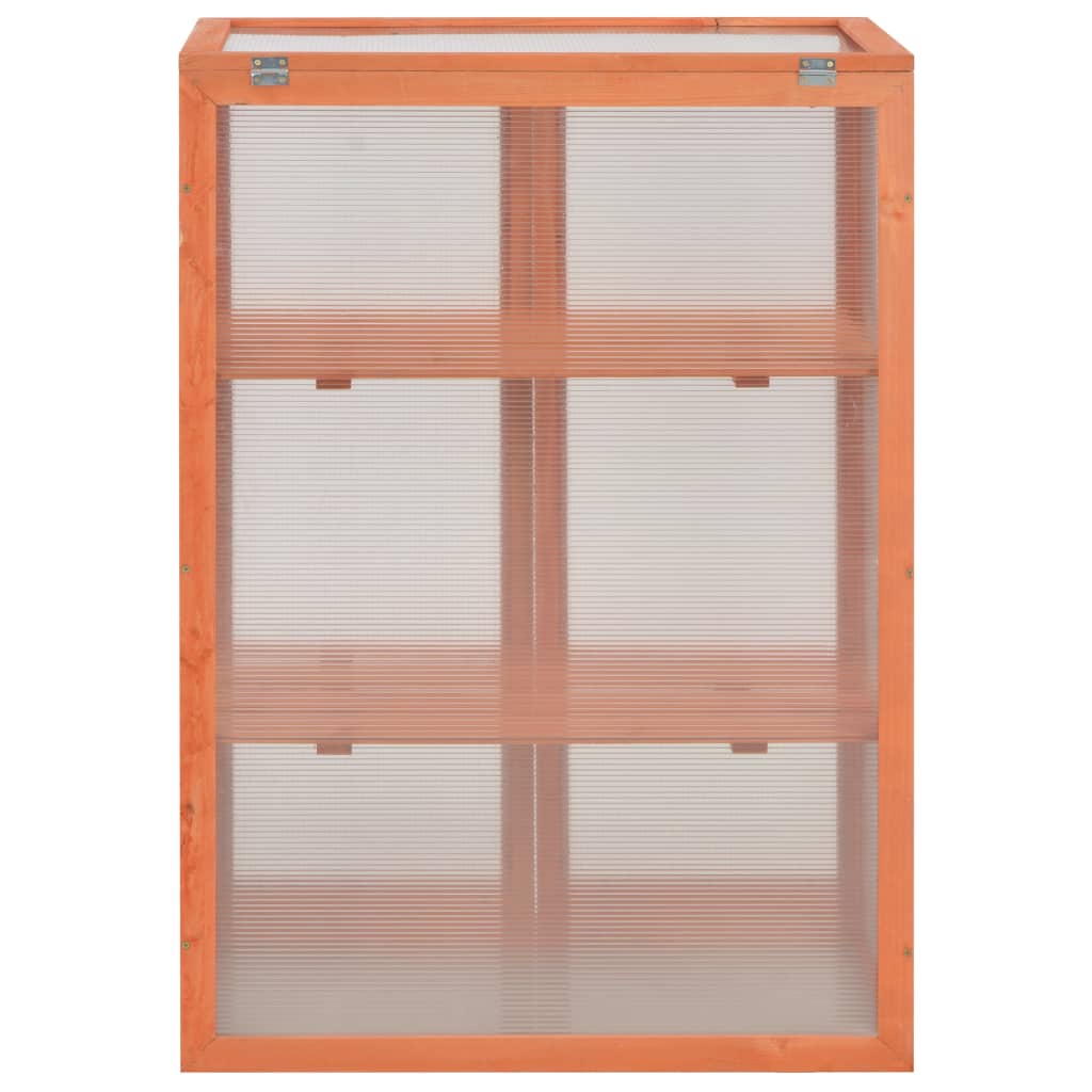 vidaXL Greenhouse Wood 75x47x109 cm
